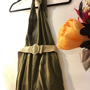 Open Back Green Romper💚